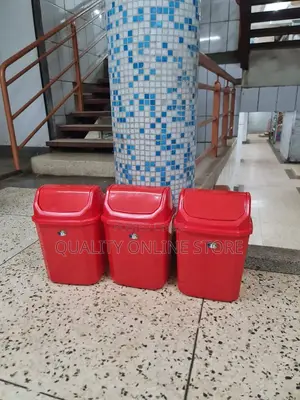 Red 10litres Plastic Swing Bin Plastic Swing Bin