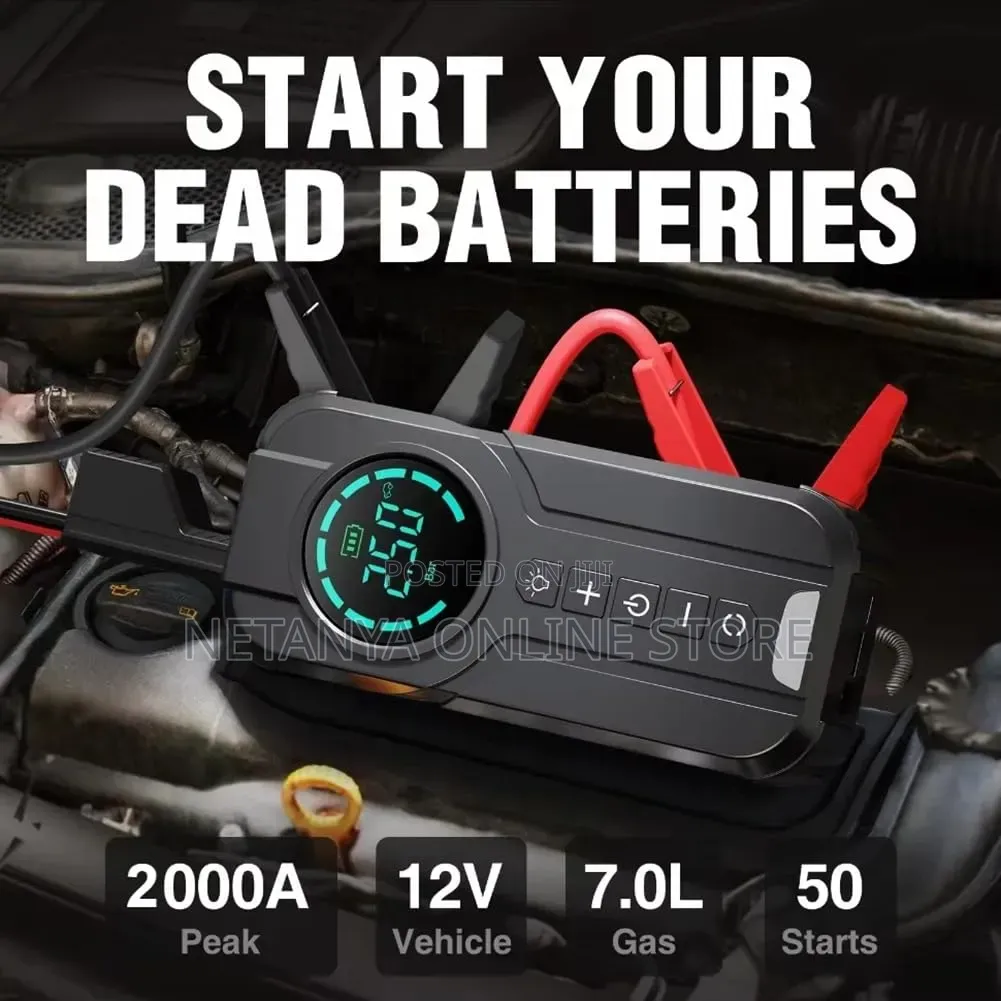 Car Jump Starter, Tire Inflator and Compressor