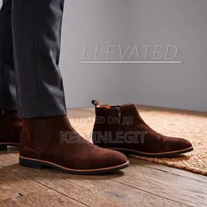 Brown Suede Chelsea Boots Gentlemen