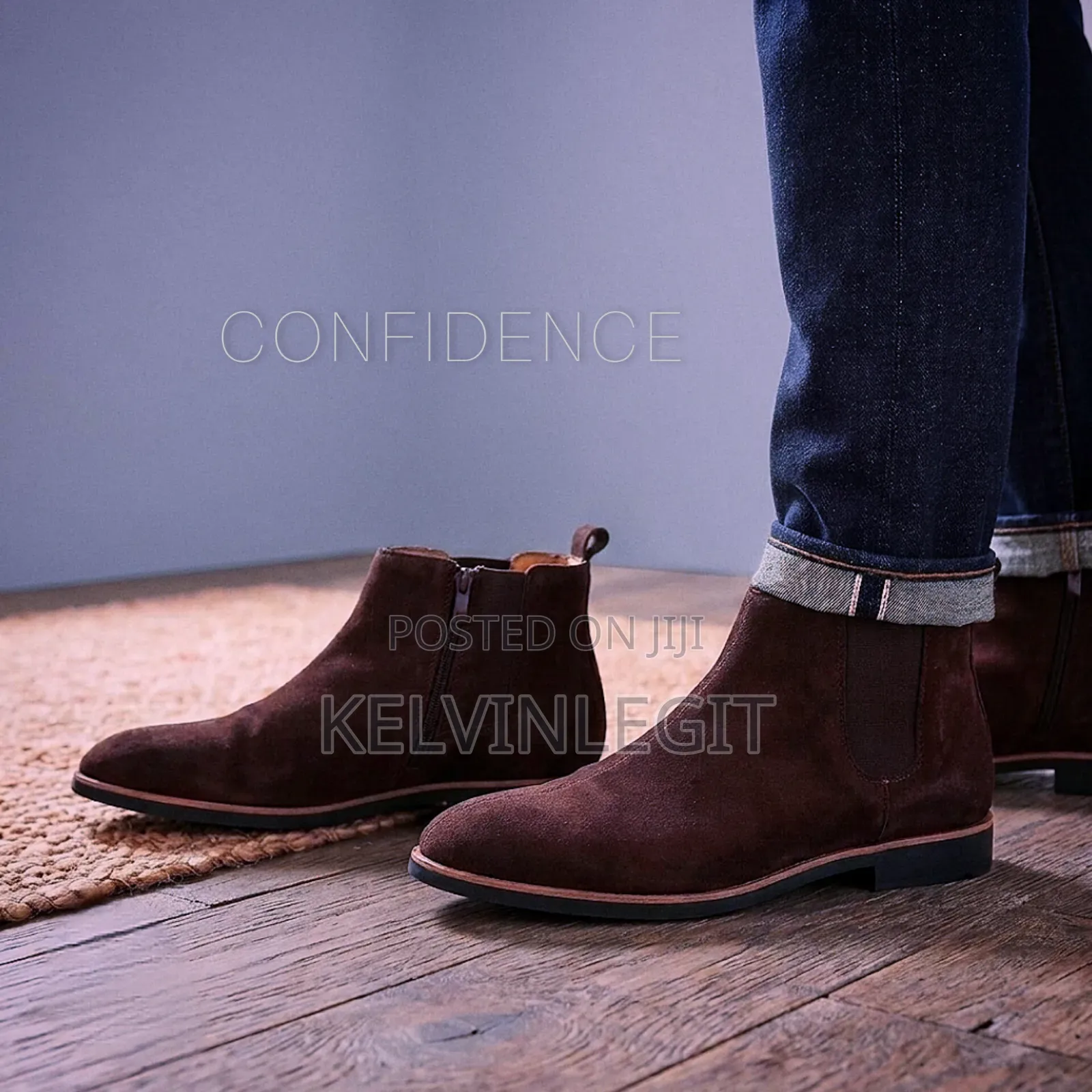 Brown Suede Chelsea Boots Gentlemen