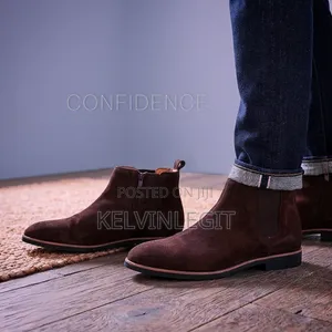 Brown Suede Chelsea Boots Gentlemen