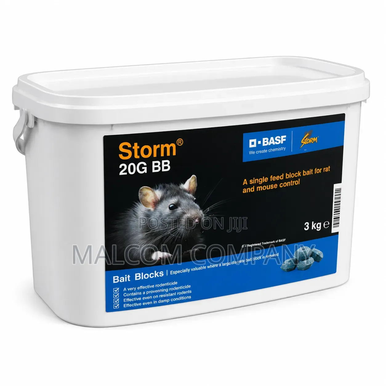 BASF Storm Securable Rat Poison 3kg