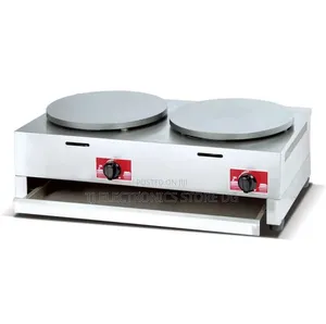 Double Plate Gas Crepe/ Pancake/ Chapatti Machine