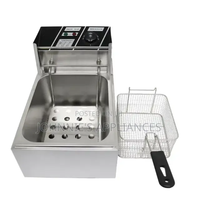 6L Pixel Electric Deep Fryer Single / Stainless Steel Commercial Fryer
