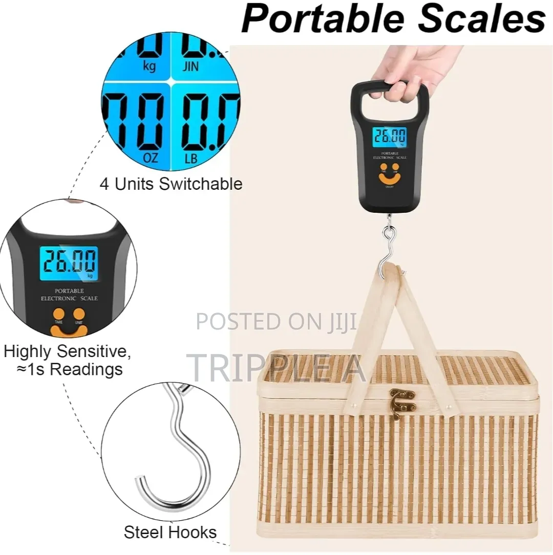 Portable Rechargeable Digital Luggage Scale