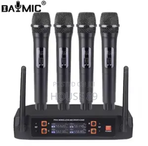 4-Channel Professional Wireless Microphone System