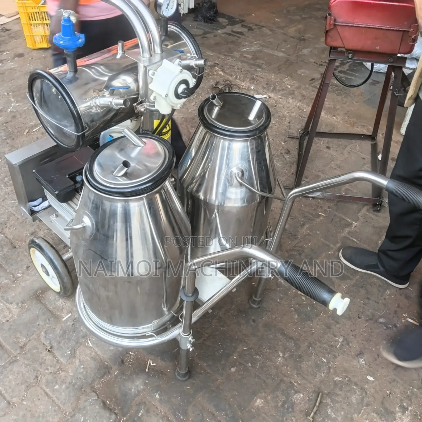 Modern Milking Machine.