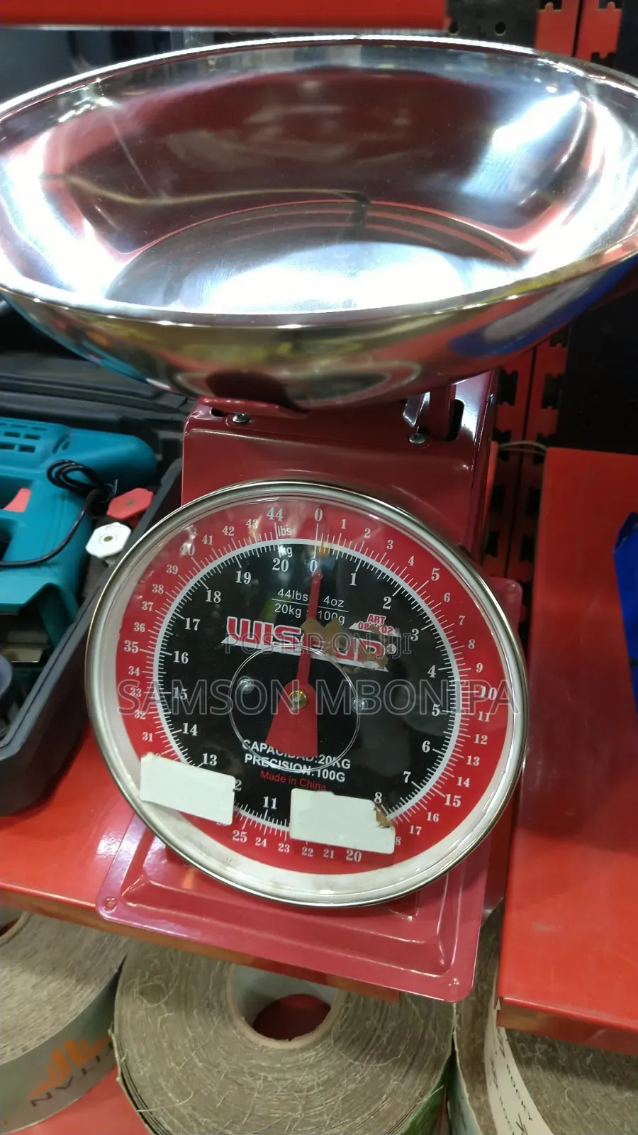 WISEUP Accurate Mechanical Weighing Scale Shop Butchery Kitchen 20Kg