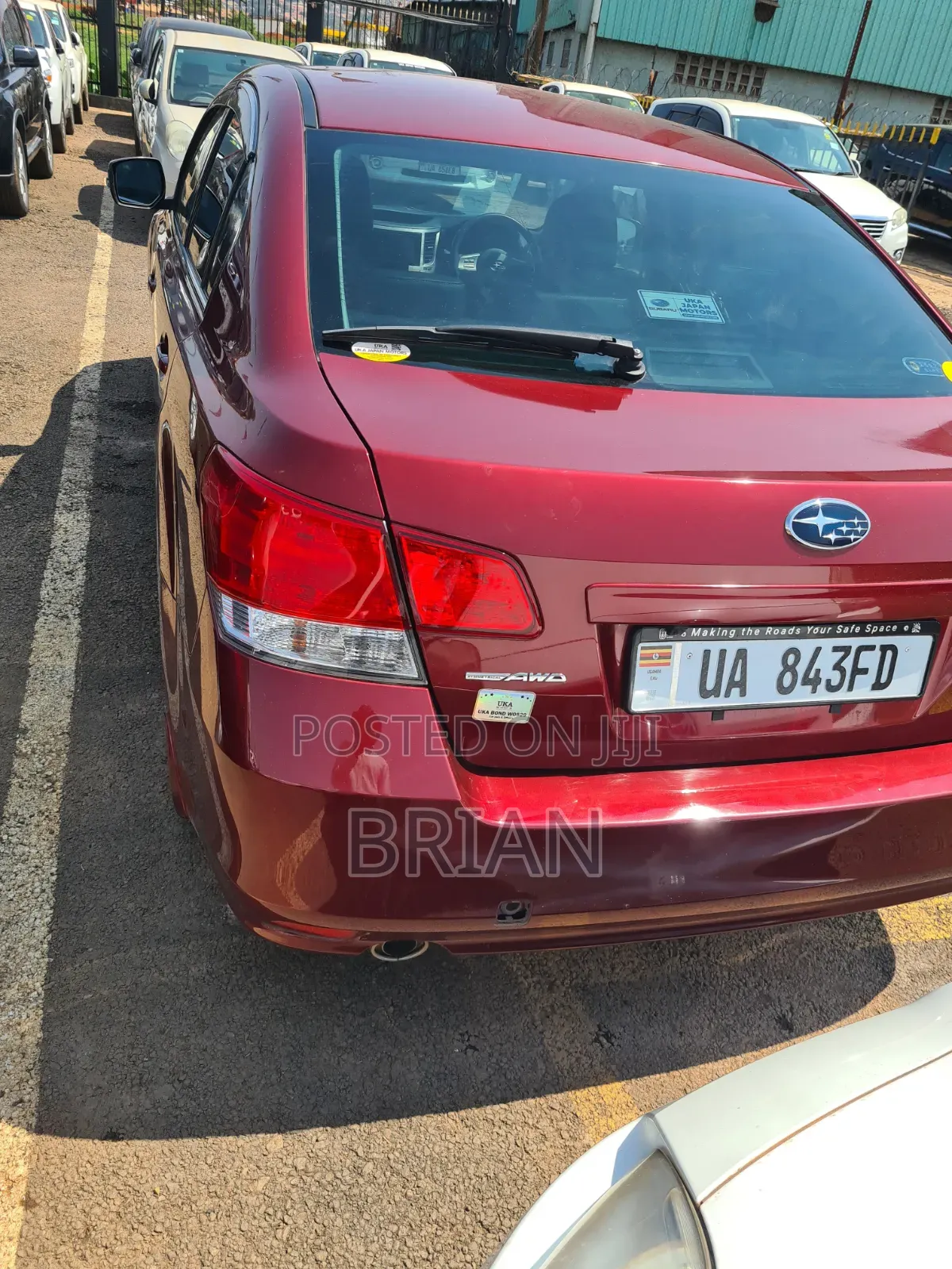 Subaru Legacy 2012 Red
