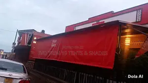 Bright Red Heavy-Duty Roll-Up PVC Side Curtains
