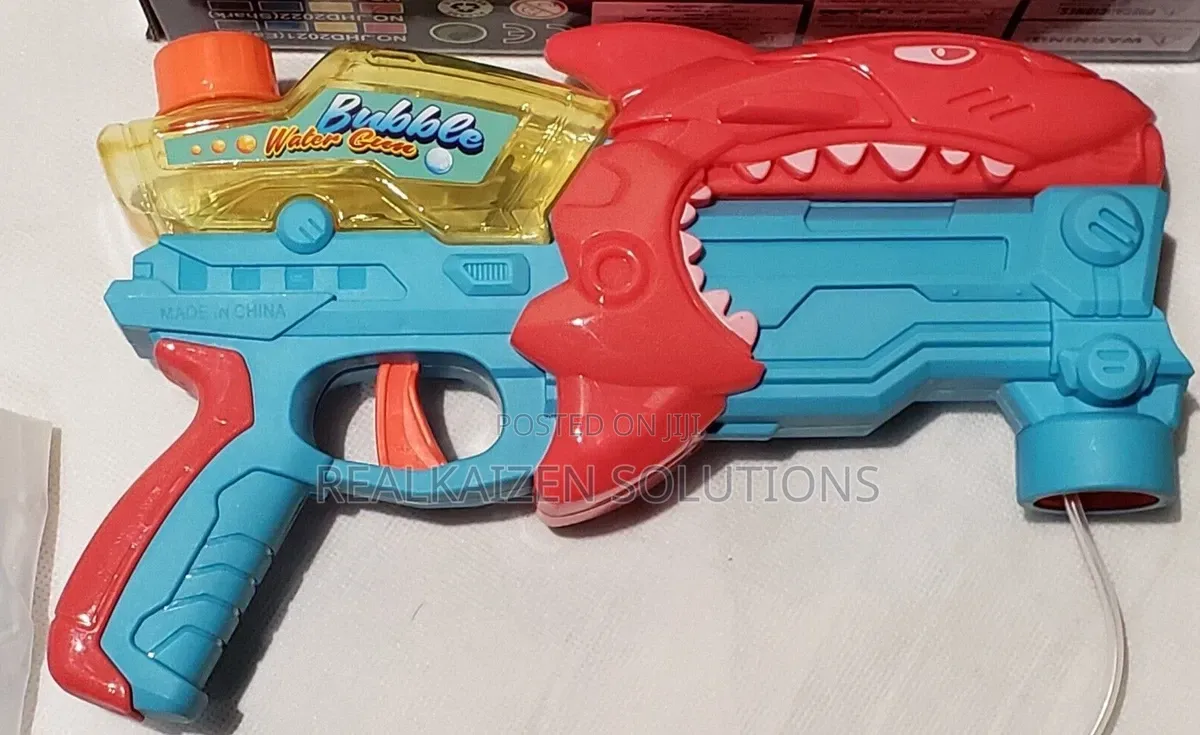 Colorful 2-in-1 Dinosaur Bubble and Bubble Blaster Gun