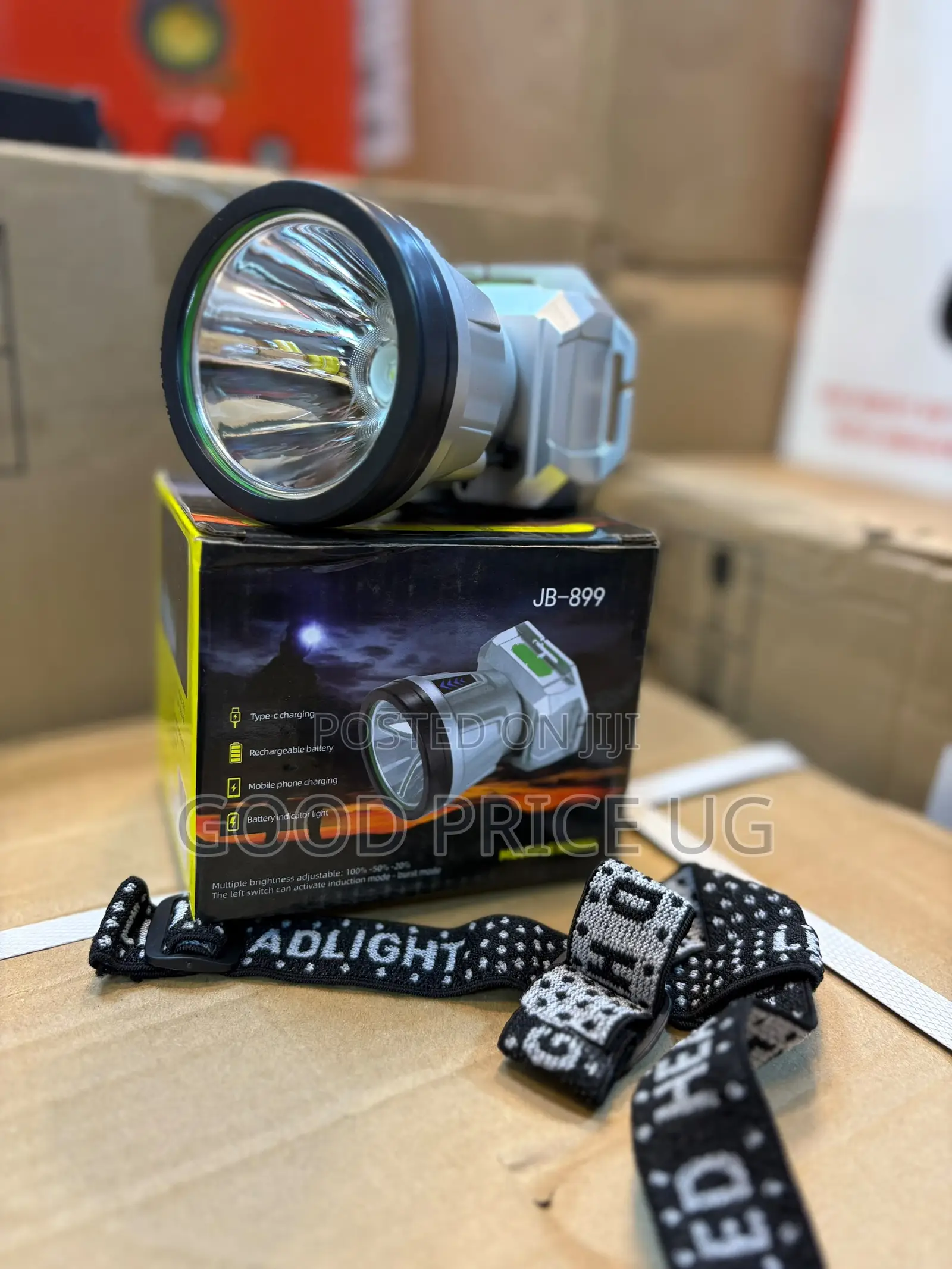 JJB-899 Is a High-Power Rechargeable LED Headlamp