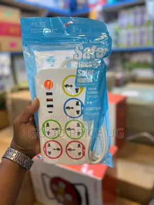 Safe Electric 6-Way Universal Extension Socket