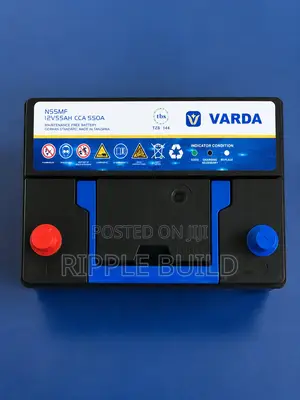 N55 55Ah Varda Maintenance Free Car Battery 550CCA 12V