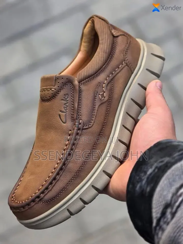 Leather Clarks Casual Lace-Up Boat Shoes