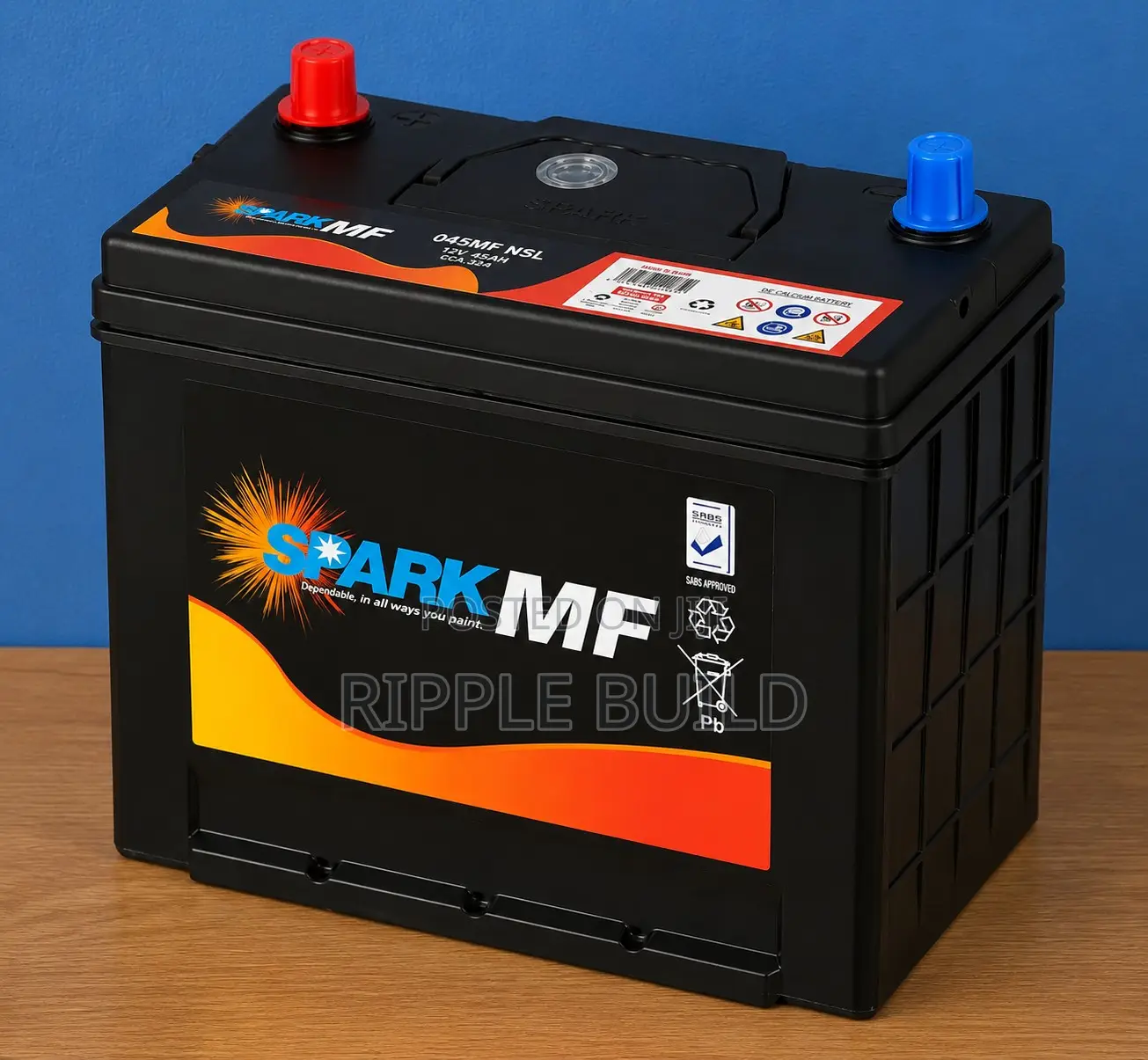 045MF 45Ah Chloride Exide Spark Maintenance Free Car Battery 12V