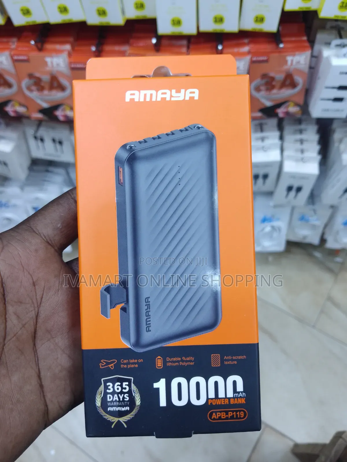 AMAYA 10,000mAh Power Bank - Lightweight Portable