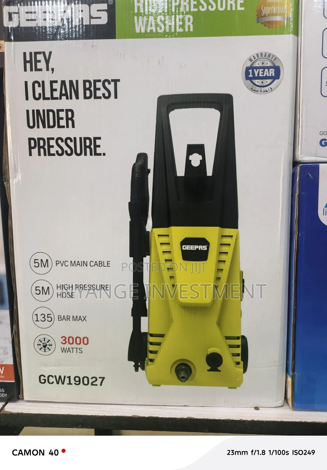 Geepas 3000W High Pressure Washer (Model: GCW19027)