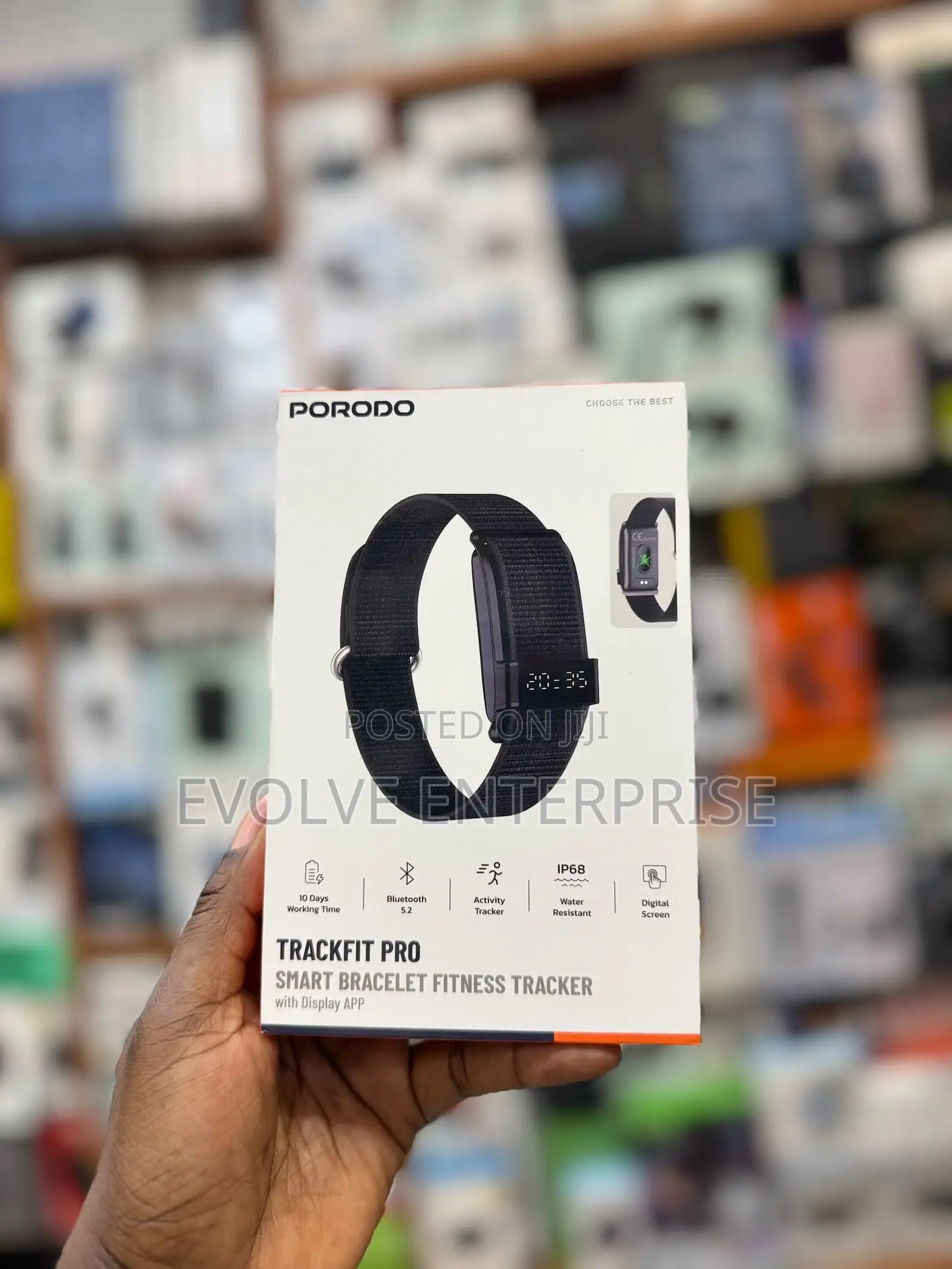 Porodo Trackfit Pro Smart Bracelet Fitness Tracker