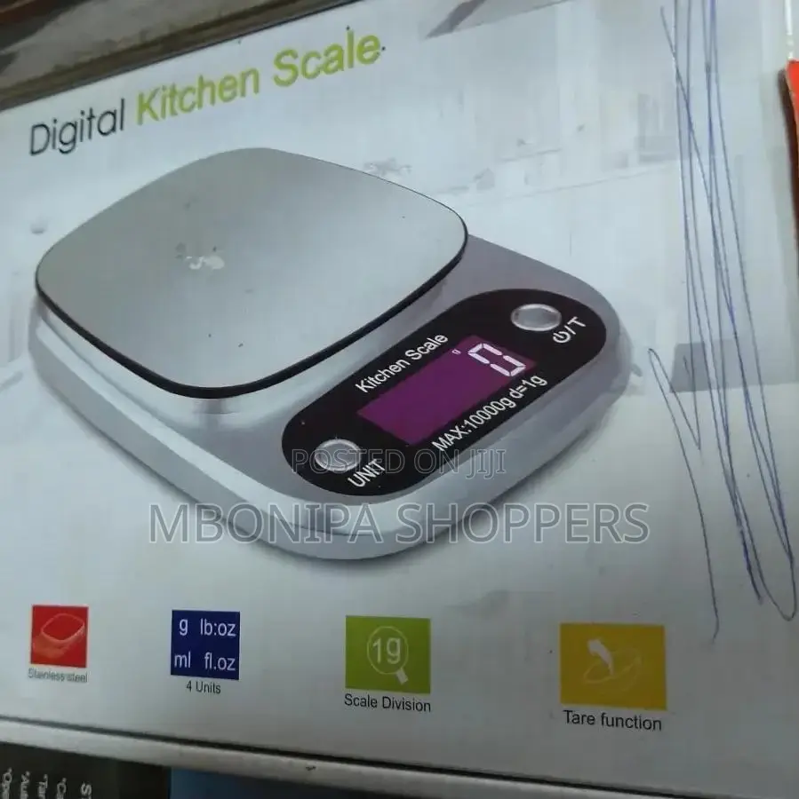Food Kitchen Scale Digital Weight Grams 10kg/1g With LCD Display