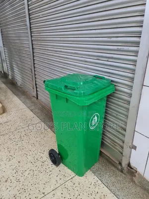 Forest Green 120litres Plastic Dust Bins Plastic Dust Bins