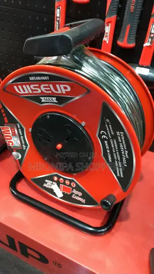 WISEUP Heavy Duty Extension Reel 2.5mm Industrial Electric Power Cable