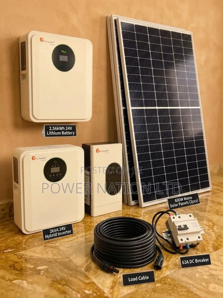 2.5kwh 24v Felicity Hybrid Solar System