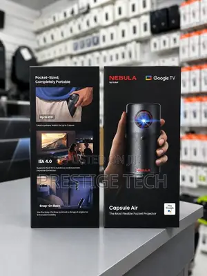 Nebula Capsule Air Google TV Smart Mini Projector With Wifi, 4hrs