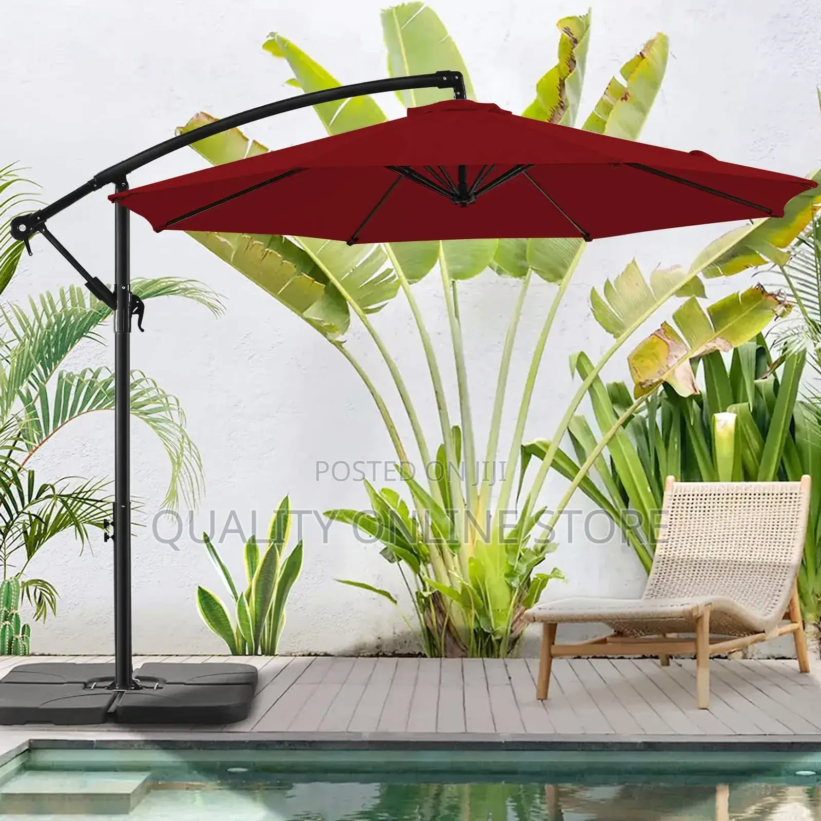 Side Pole Outdoor Garden Beach Umbrella Outdoor Garden Umbrella