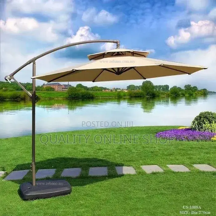 Large Outdoor Garden Umbrella Round