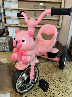 Plastic Bear Tricycle Pink