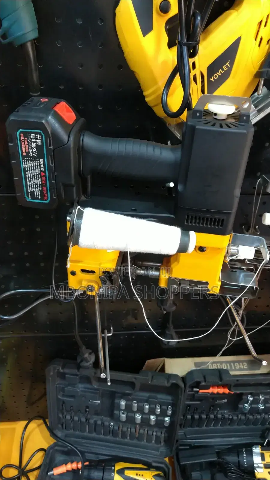 36v Portable Rechargeable Bag Closing Machine/Sewing Machine