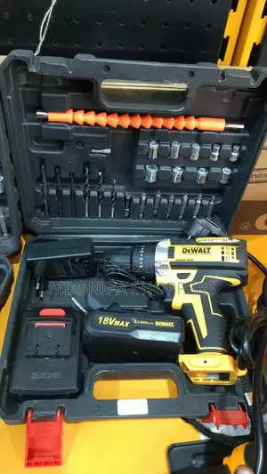 Dewalt Rechargeable Drill 18V Multi-Tool Set 2batteries Bits Accessory