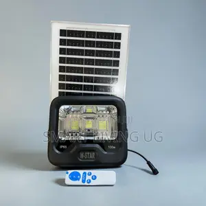 W-Star 100W LED Solar Flood Light With Remote & Solar Panel