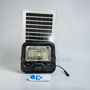 W-Star Outdoor Lighting: 100W Dusk-to-Dawn Solar Flood Light