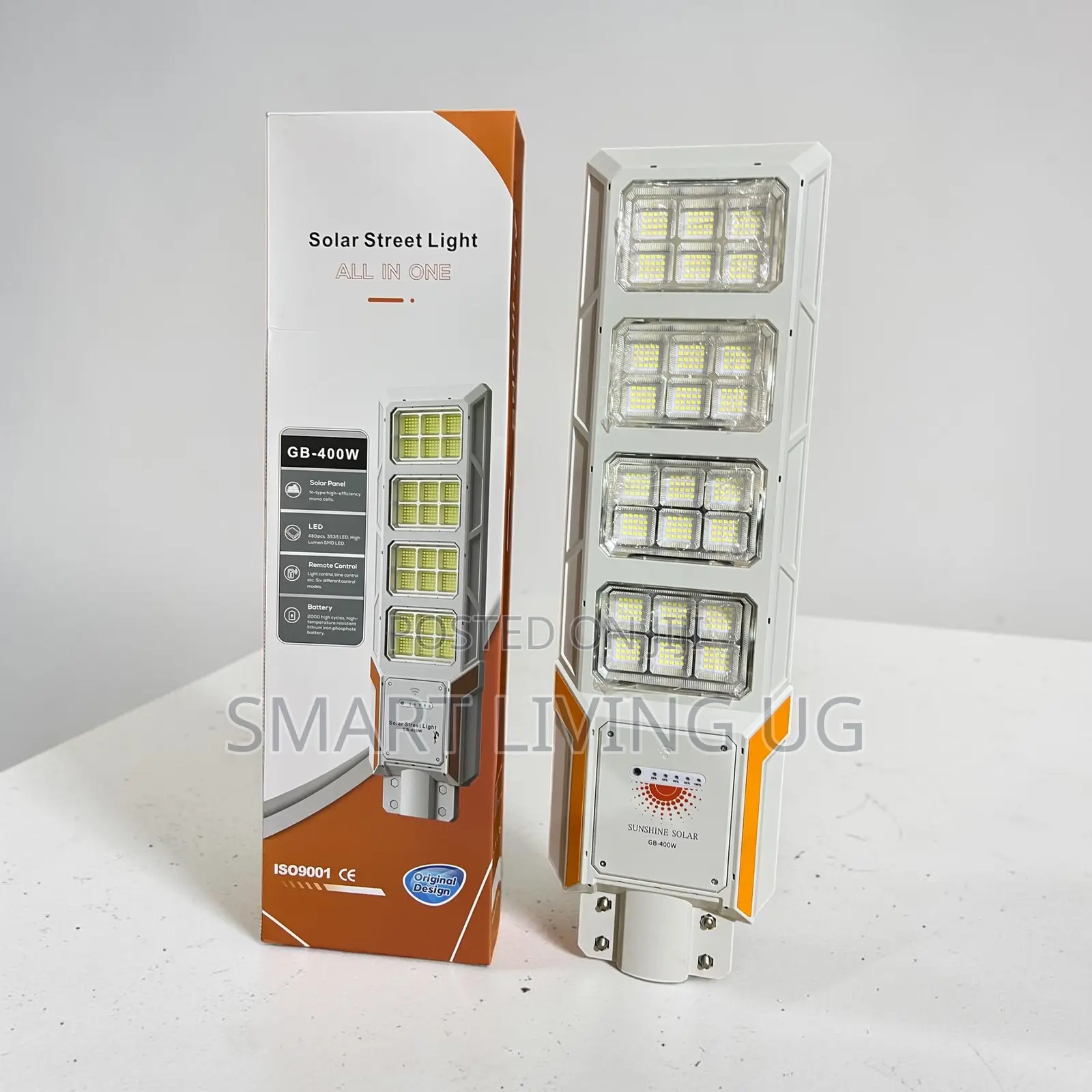 Sunshine Solar GB-400W All-in-One LED Street Light With Remote
