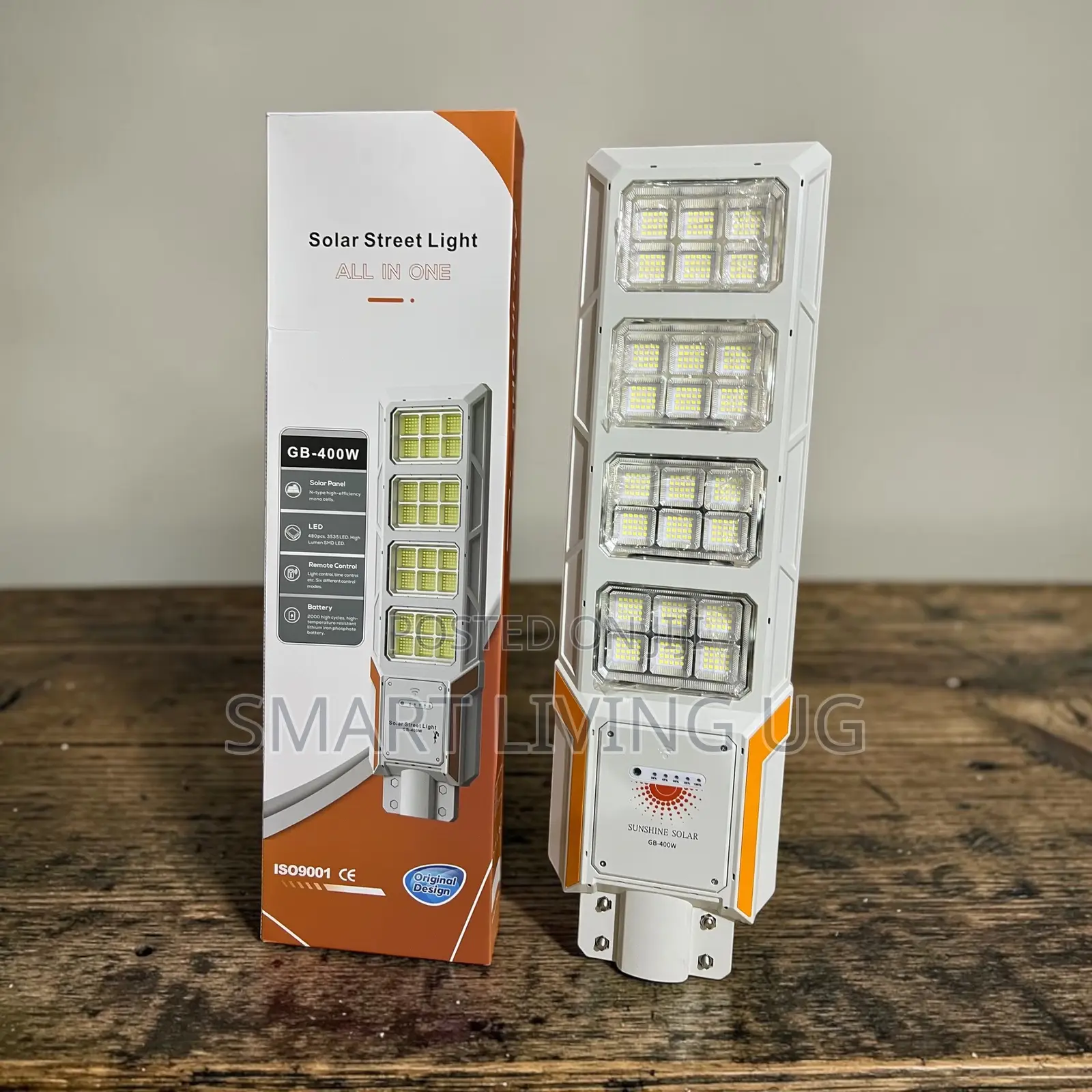 GB-400W High-Brightness Integrated Solar Street Light & Panel