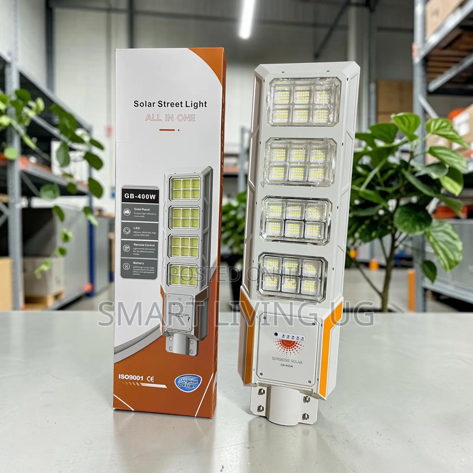 Heavy-Duty GB-400W Integrated Solar Street Light for Roads & Compounds