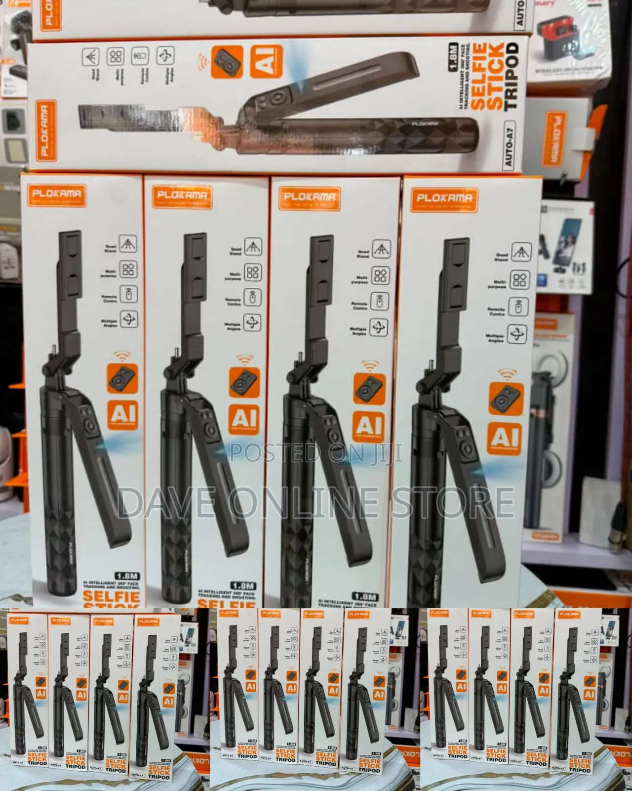 Plokama Auto-A7 AI Intelligent 360° Face Tracking Selfie Stick Tripod