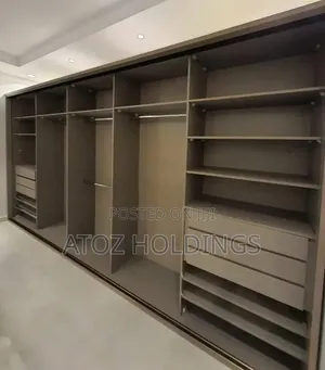 Walk-in Closet Wardrobes Made in Kampala 800,000/- Per Running Meter