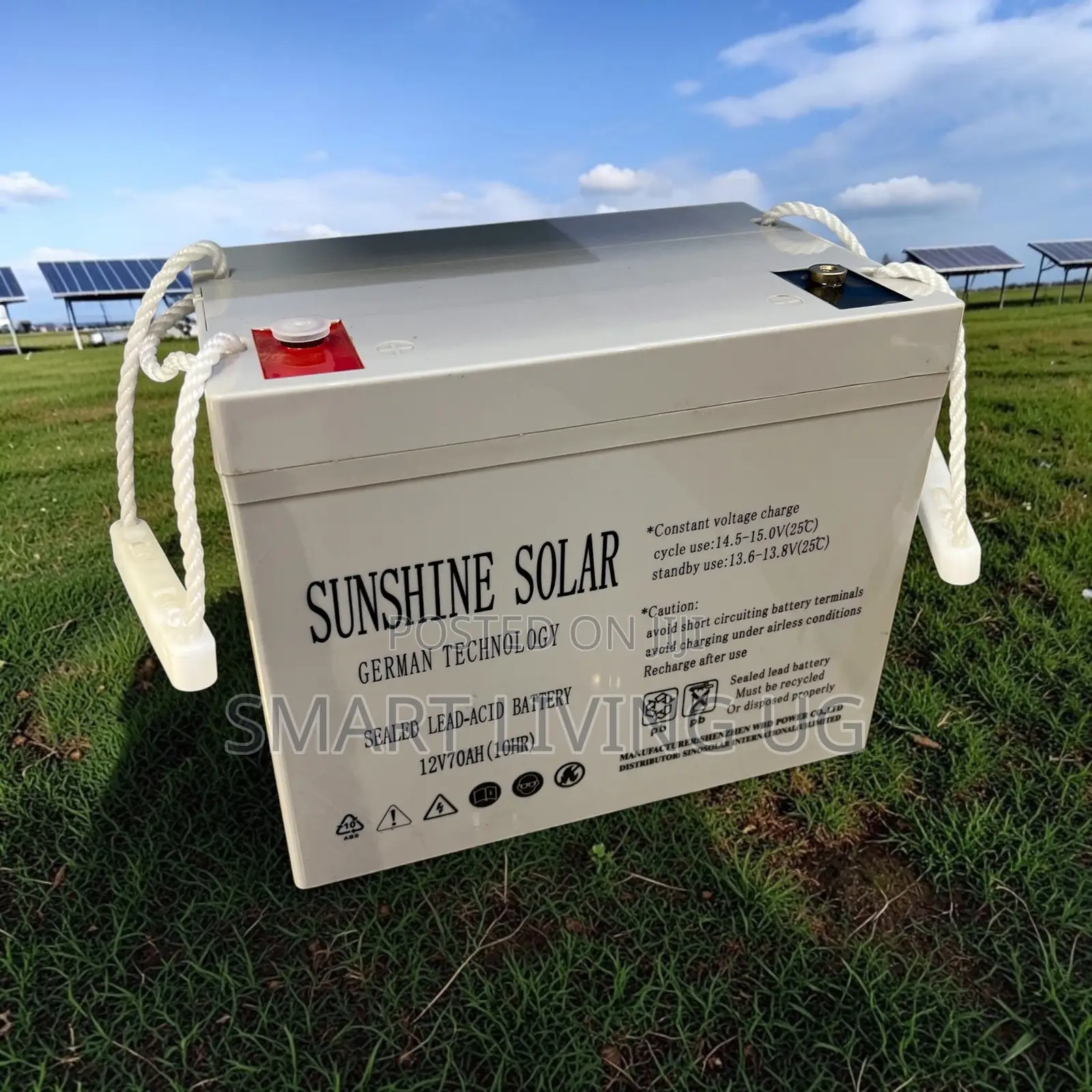 Sunshine Solar 12V 70Ah AGM/SLA Deep Cycle Industrial Storage Battery