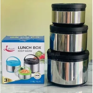 Lunch Box Food Flask for Keeping Food Warm It Comes With 3 Pieces