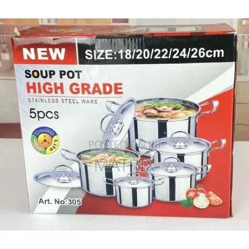 Serving Dishes a Set of 5 PC Stainless Steel Dishes