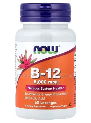 B-12, 5000mcg, 60 Lozenges