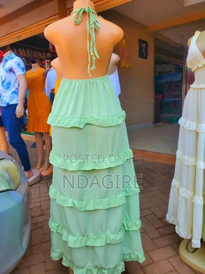 Green Halter Maxi Dress