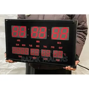 Digital LED Wall Clock Large Size 50×30cm