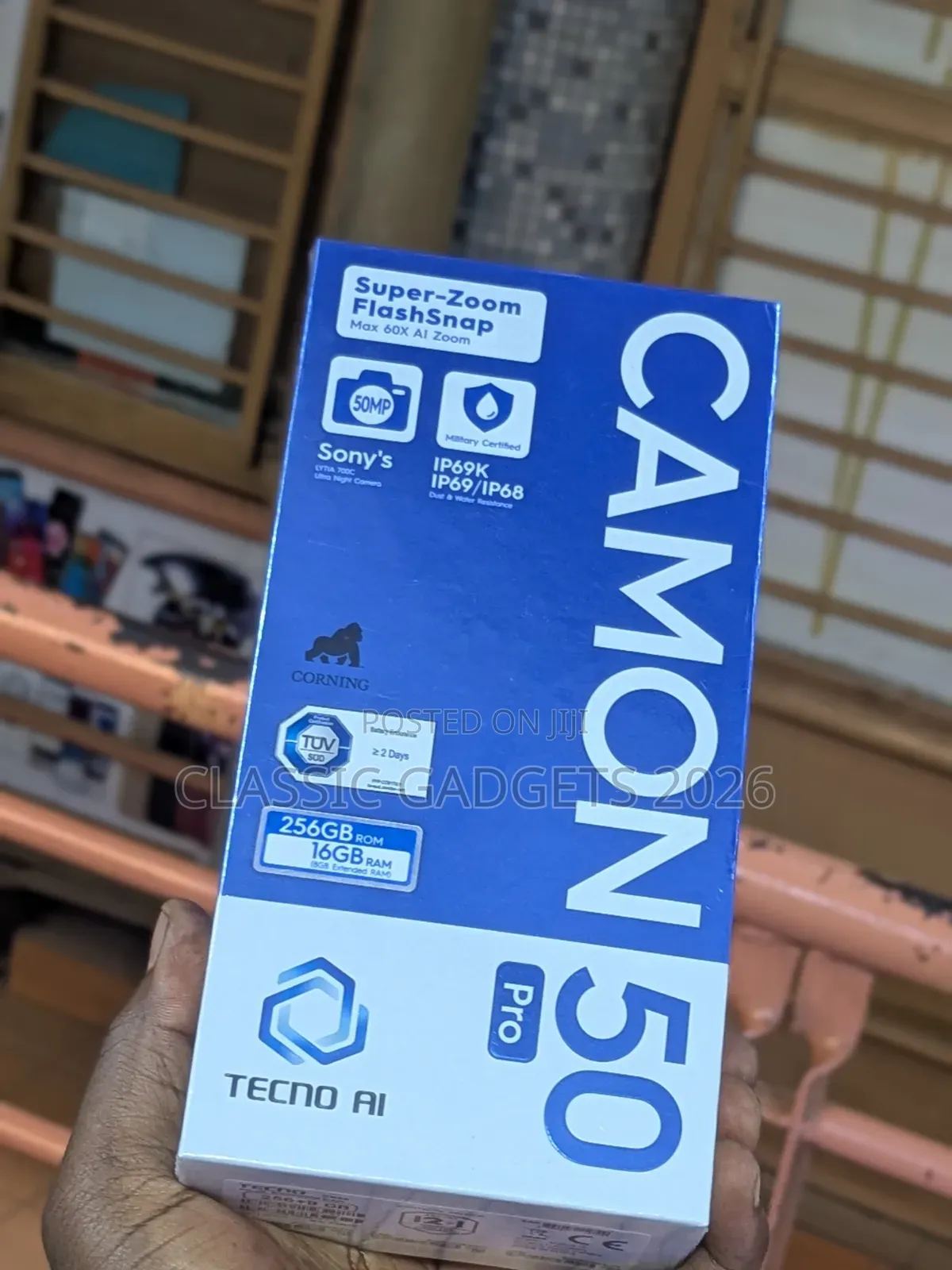 New Tecno Camon 50 Pro 256 GB Black