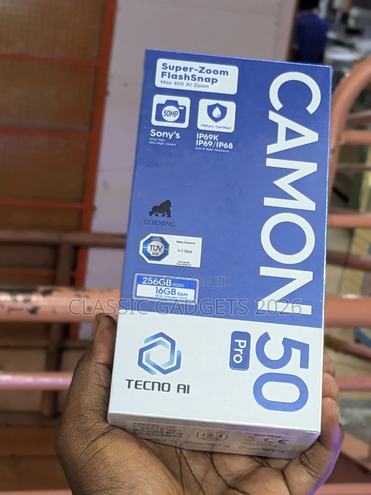 New Tecno Camon 50 Pro 256 GB Blue