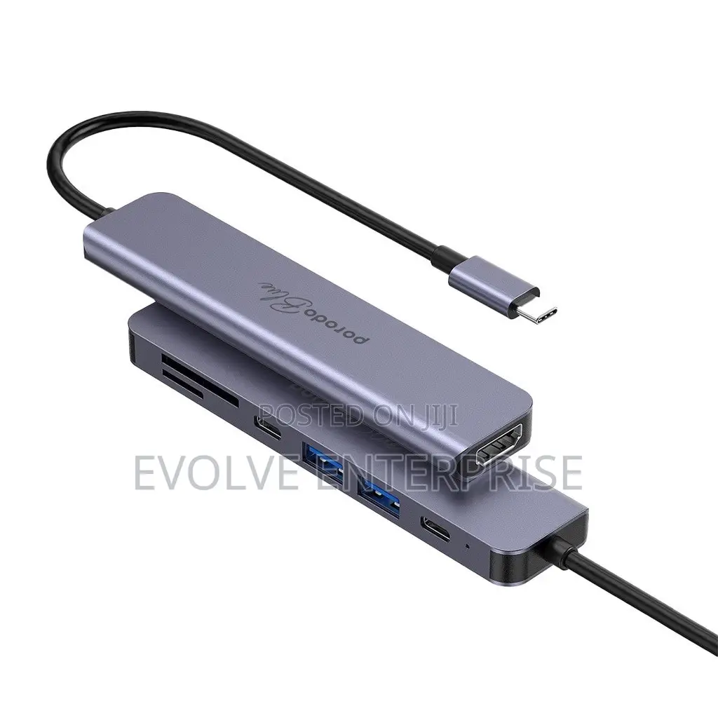 Porodo 7in1 USB C / Type C Hub
