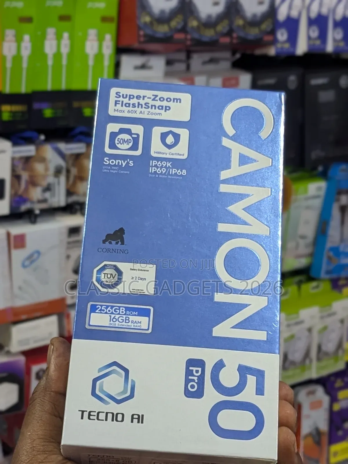 New Tecno Camon 50 Pro 256 GB Gold
